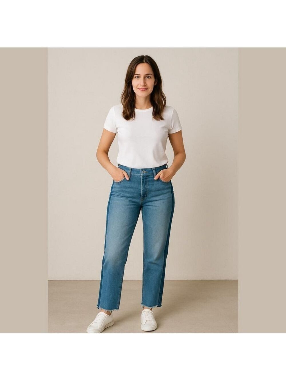 White HOUSE BLACK MARKET - straight jeans size 2